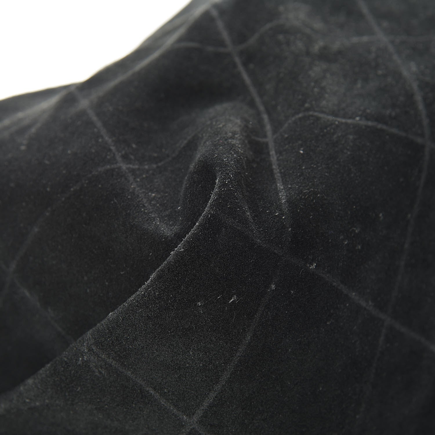 Chanel Suede Stitched Messenger Black 10 of 18