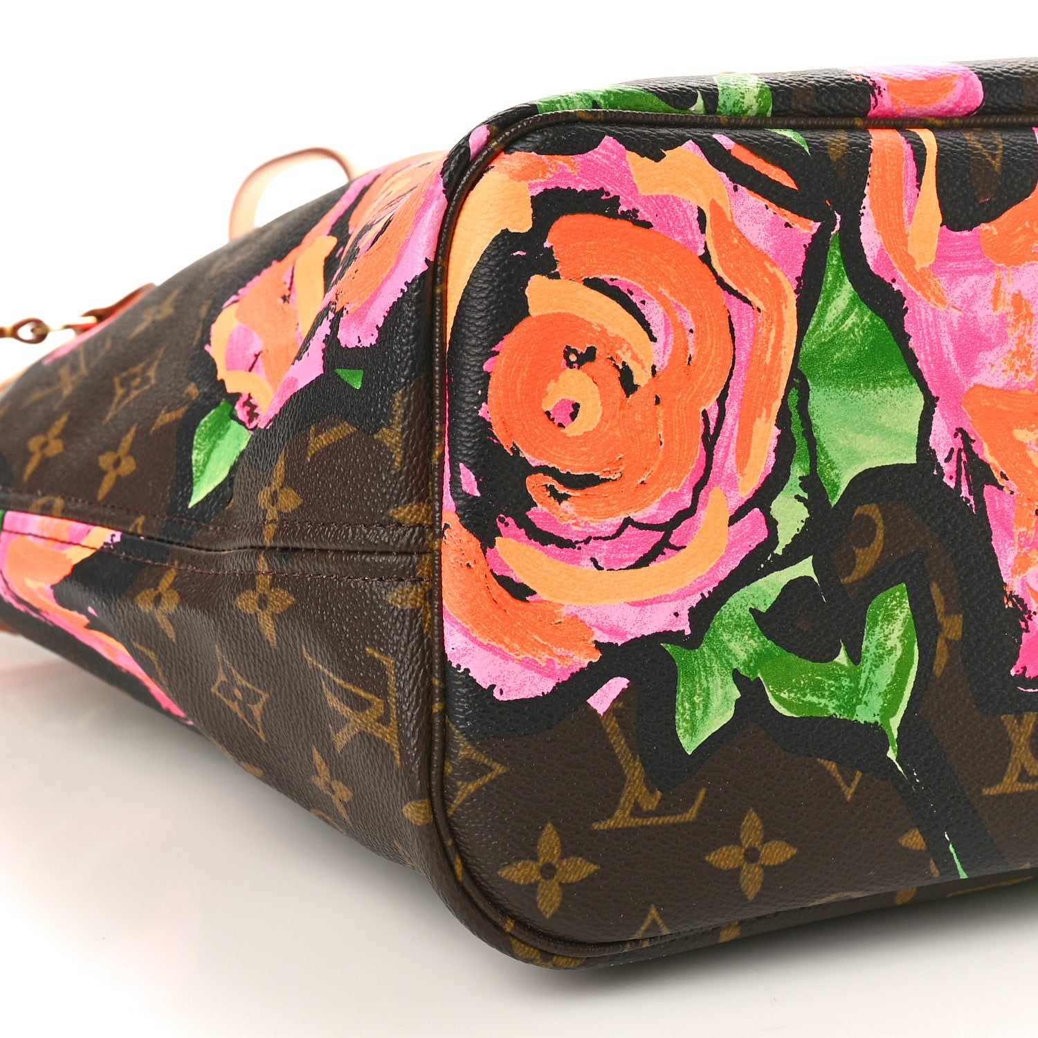 Louis Vuitton LOUIS VUITTON Monogram Roses Neverfull MM 8 of 9