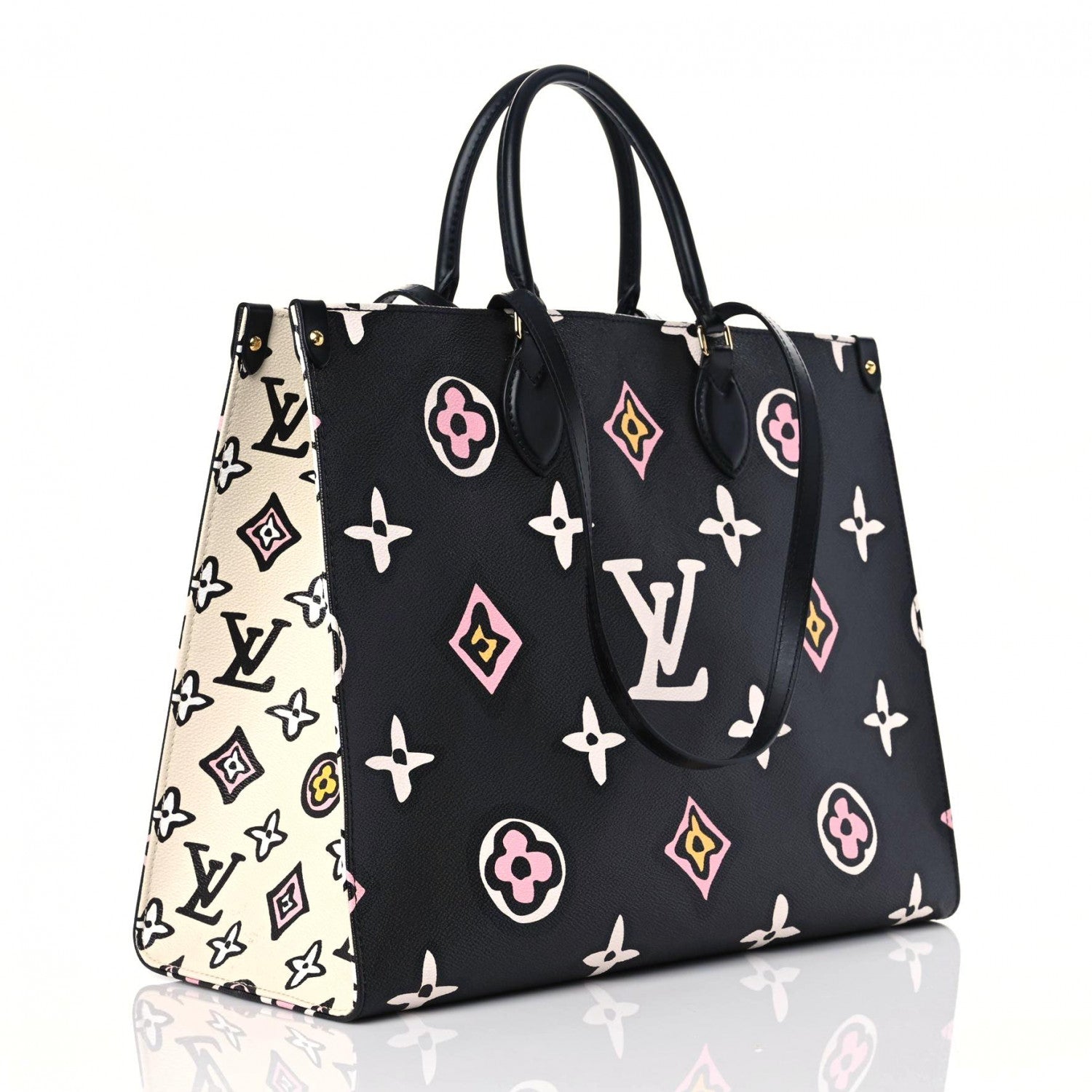 Louis Vuitton Monogram Giant Wild At Heart Onthego GM Black 3 of 17