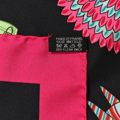 Hermes Silk Albums de Colportage Scarf 90 5 of 5