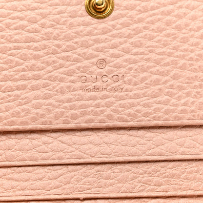 Gucci Pebbled Calfskin Butterfly Card Case Perfect Pink 6 of 9