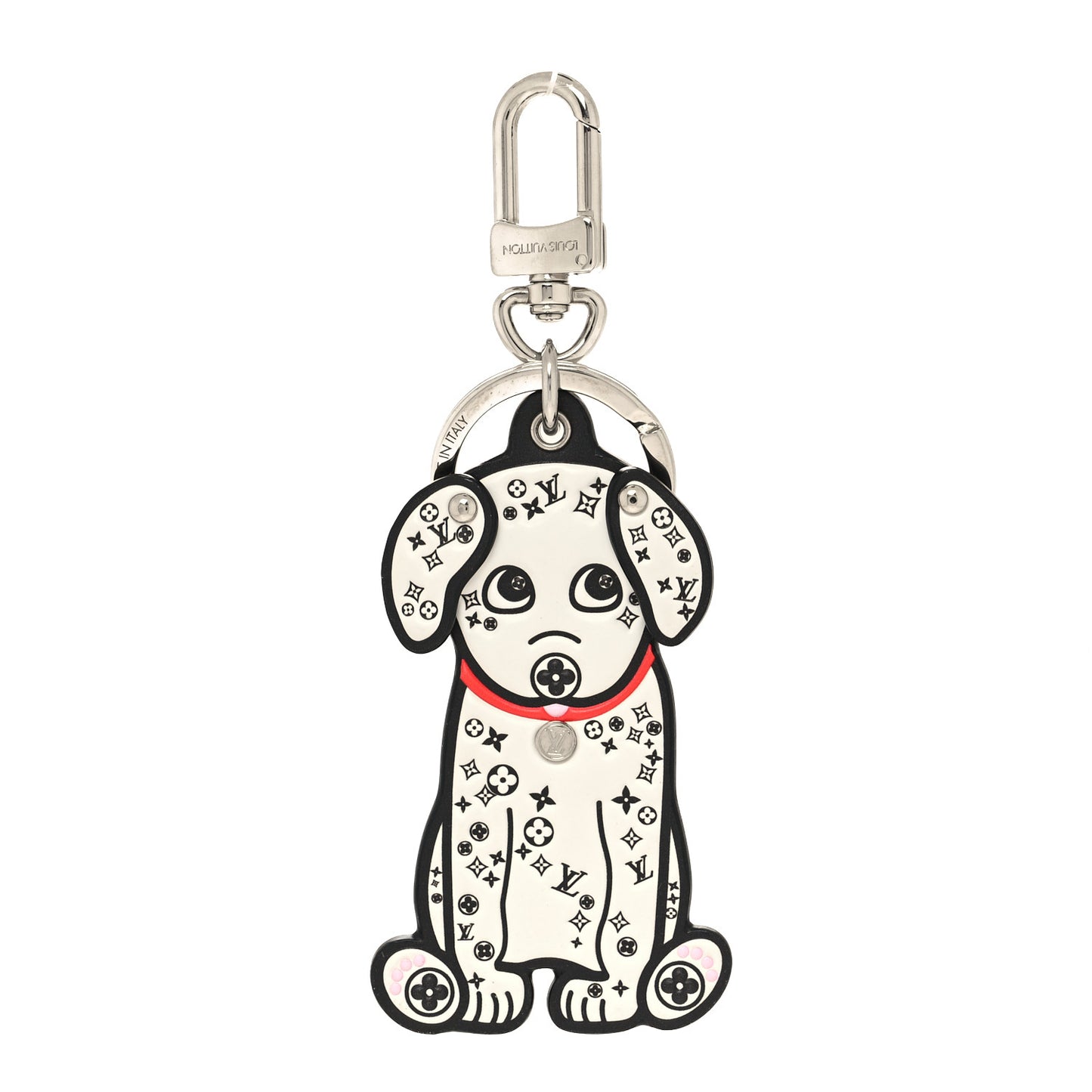 Calfskin Dalmata Bag Charm Key Holder