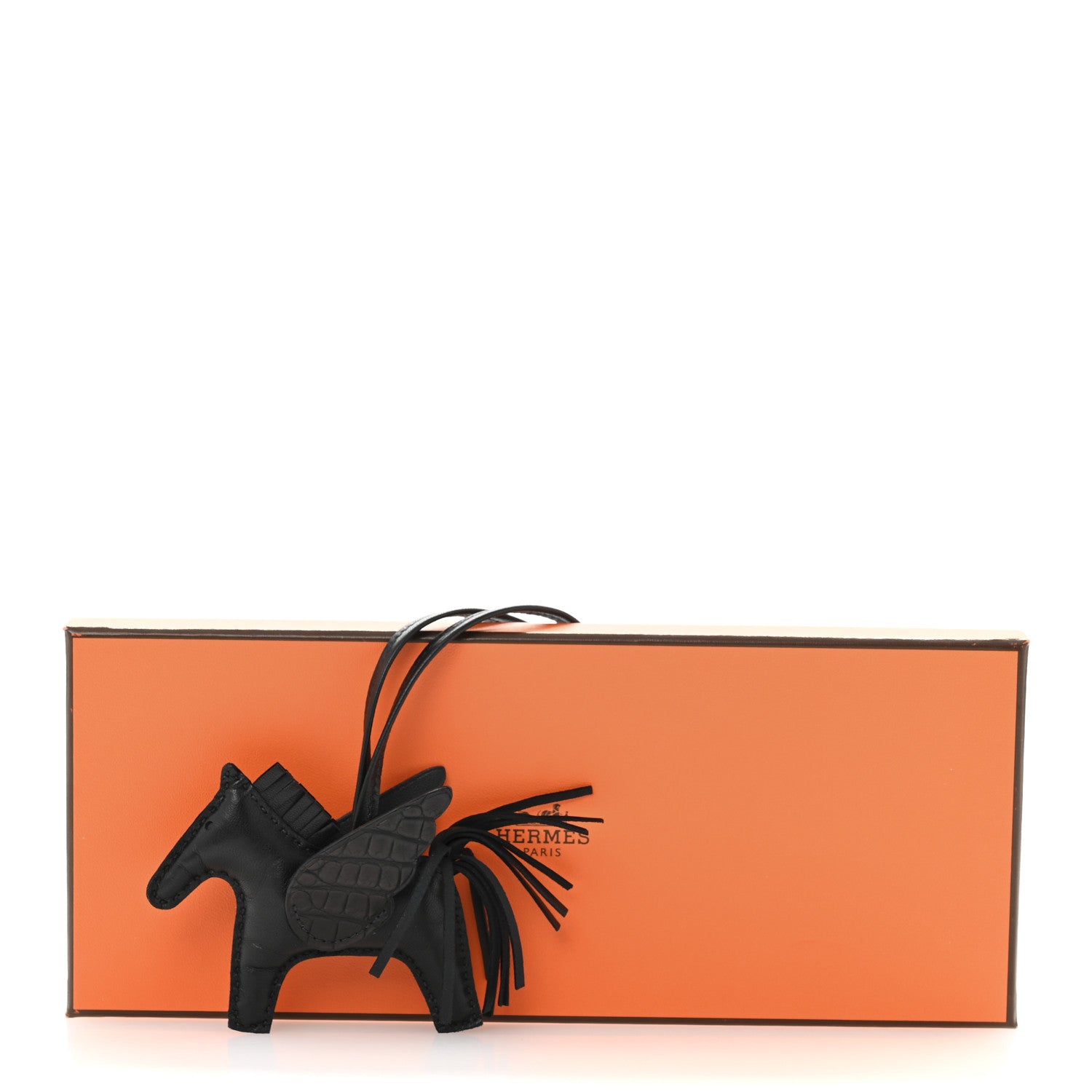 Hermes Milo Lambskin Matte Alligator Touch Grigri Rodeo Pegase