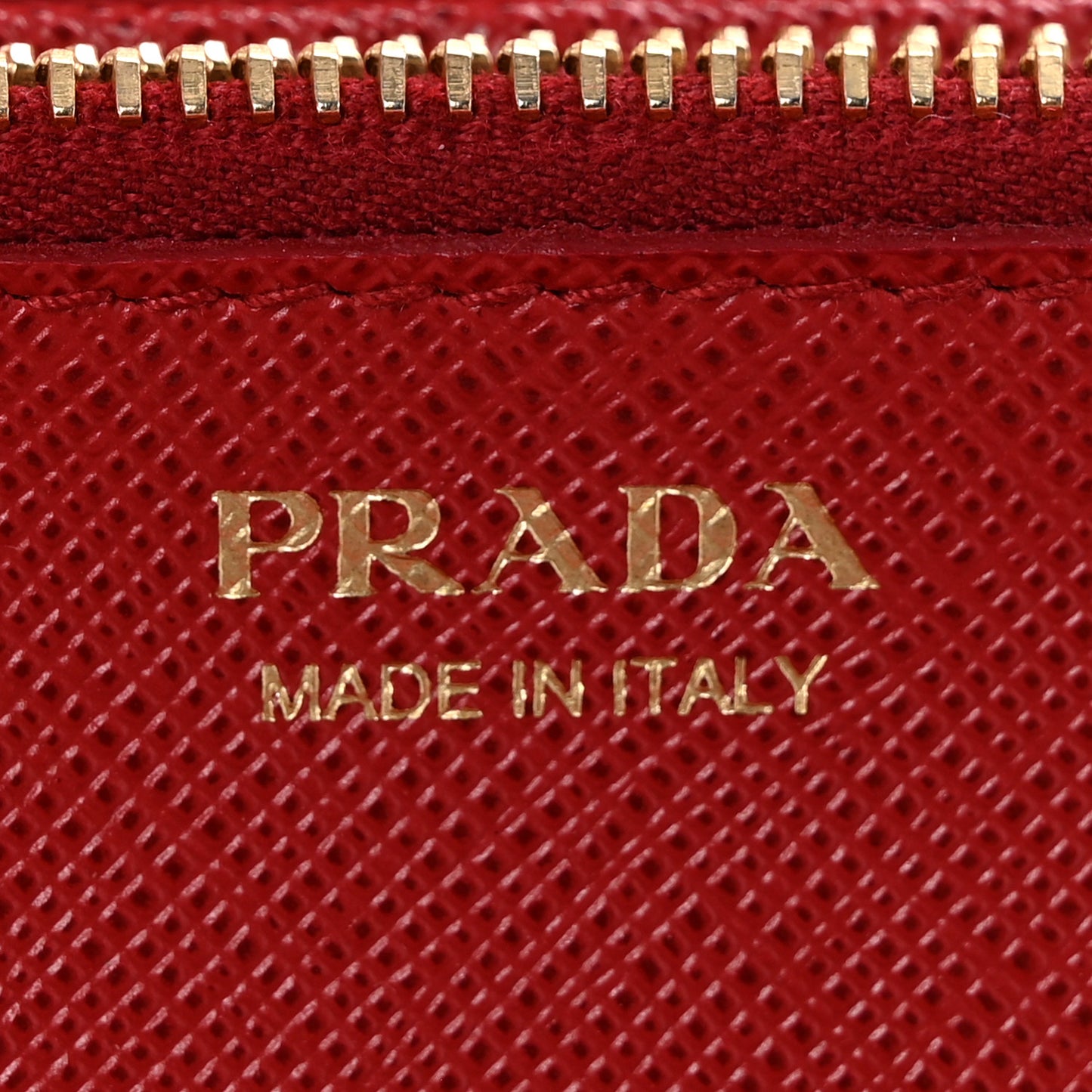 Saffiano Metal Tab Wallet Fuoco