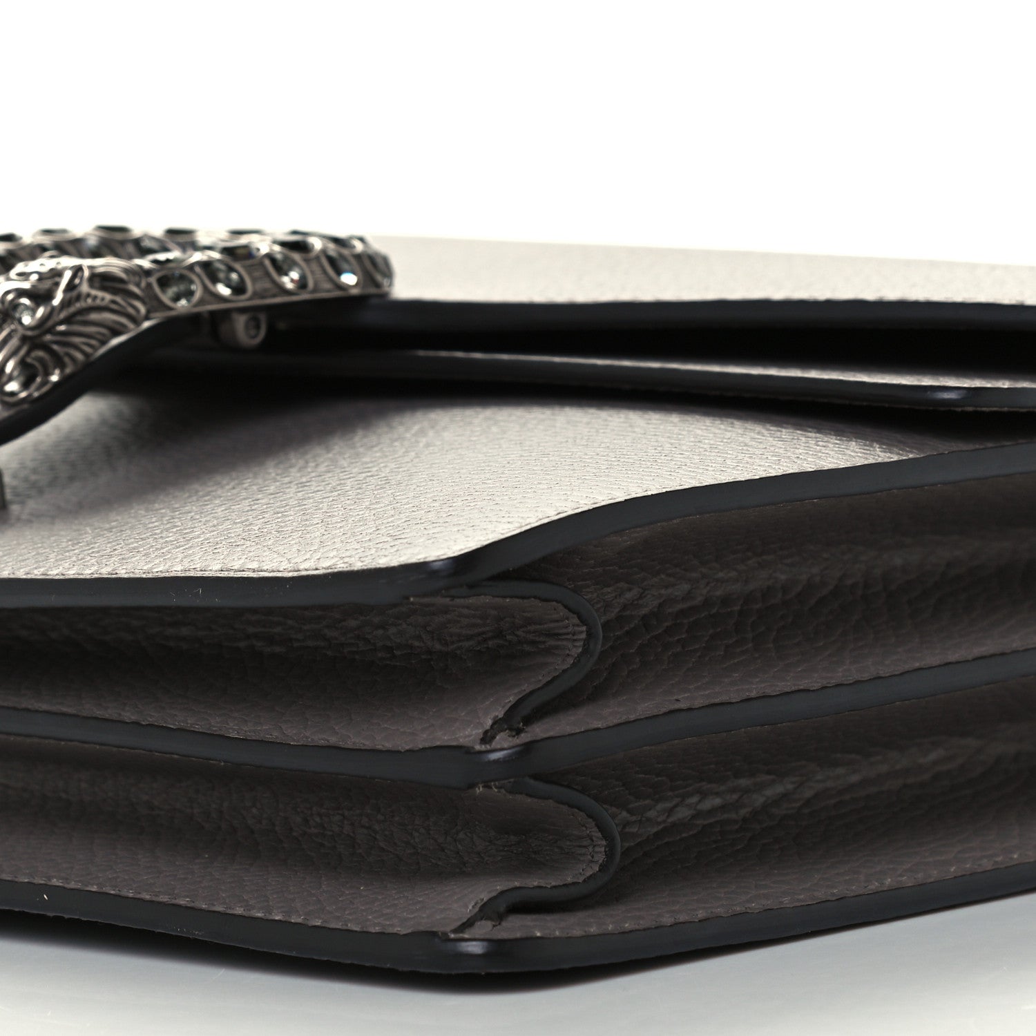 Gucci Dollar Calfskin Crystal Medium Dionysus Shoulder Bag Dusty Grey Black Diamond 12 of 12