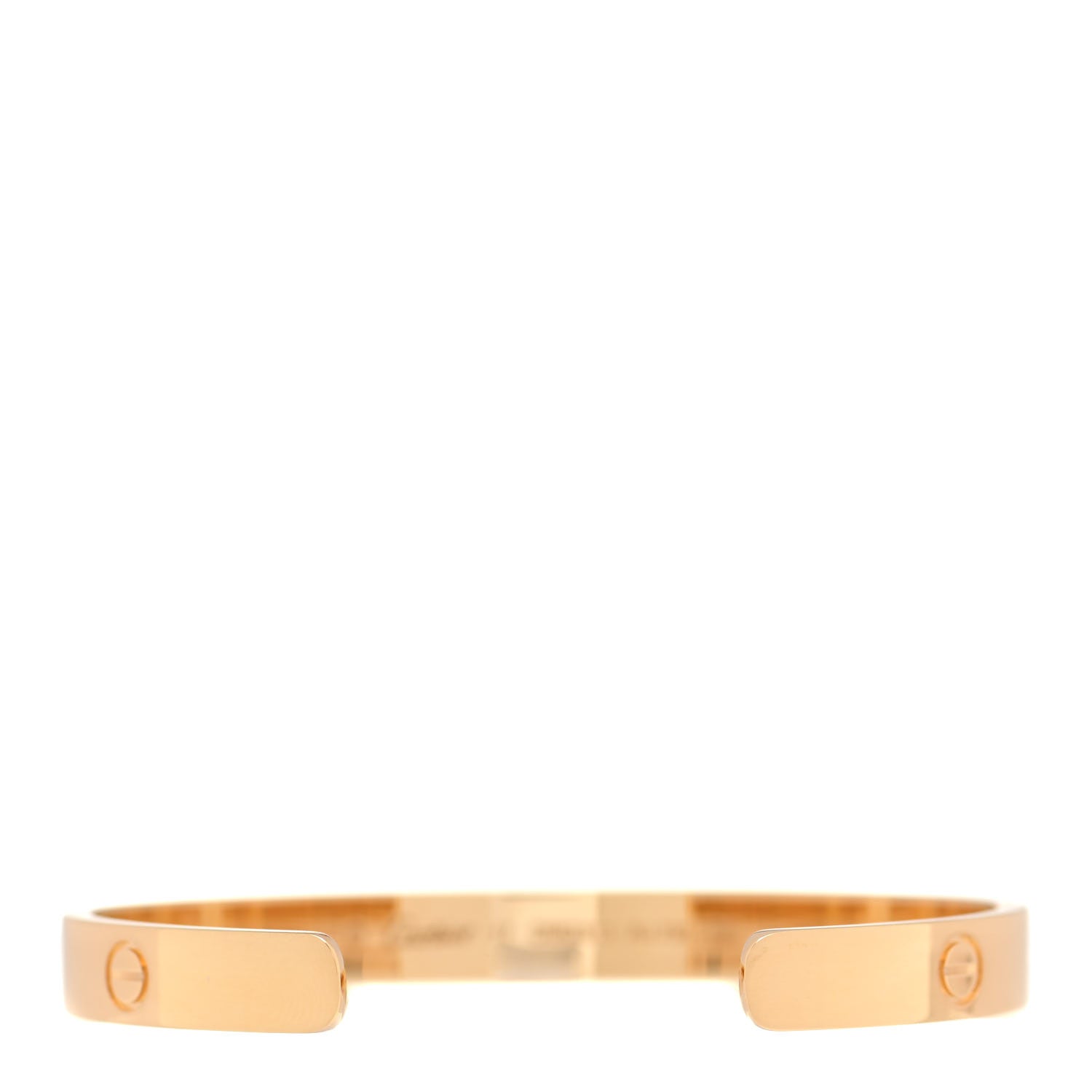 Cartier 18K Yellow Gold LOVE Cuff Bracelet 17 3 of 5