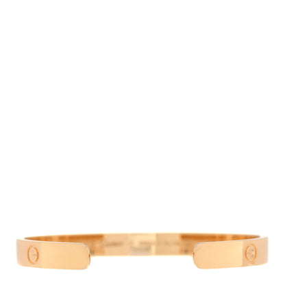 Cartier 18K Yellow Gold LOVE Cuff Bracelet 17 3 of 5
