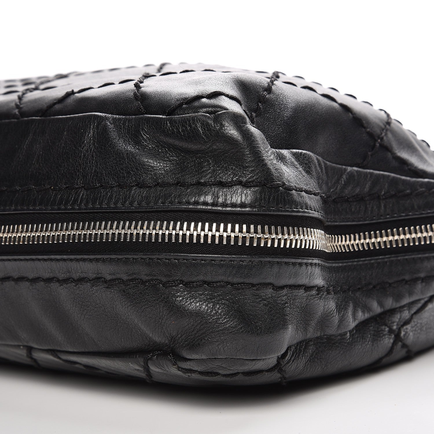 Chanel Calfskin Stitched Expandable Frame Bag Black 11 of 12
