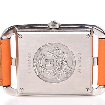 Hermes Stainless Steel Swift 29mm Cape Cod Double Tour Quartz Watch Orange 4 of 9