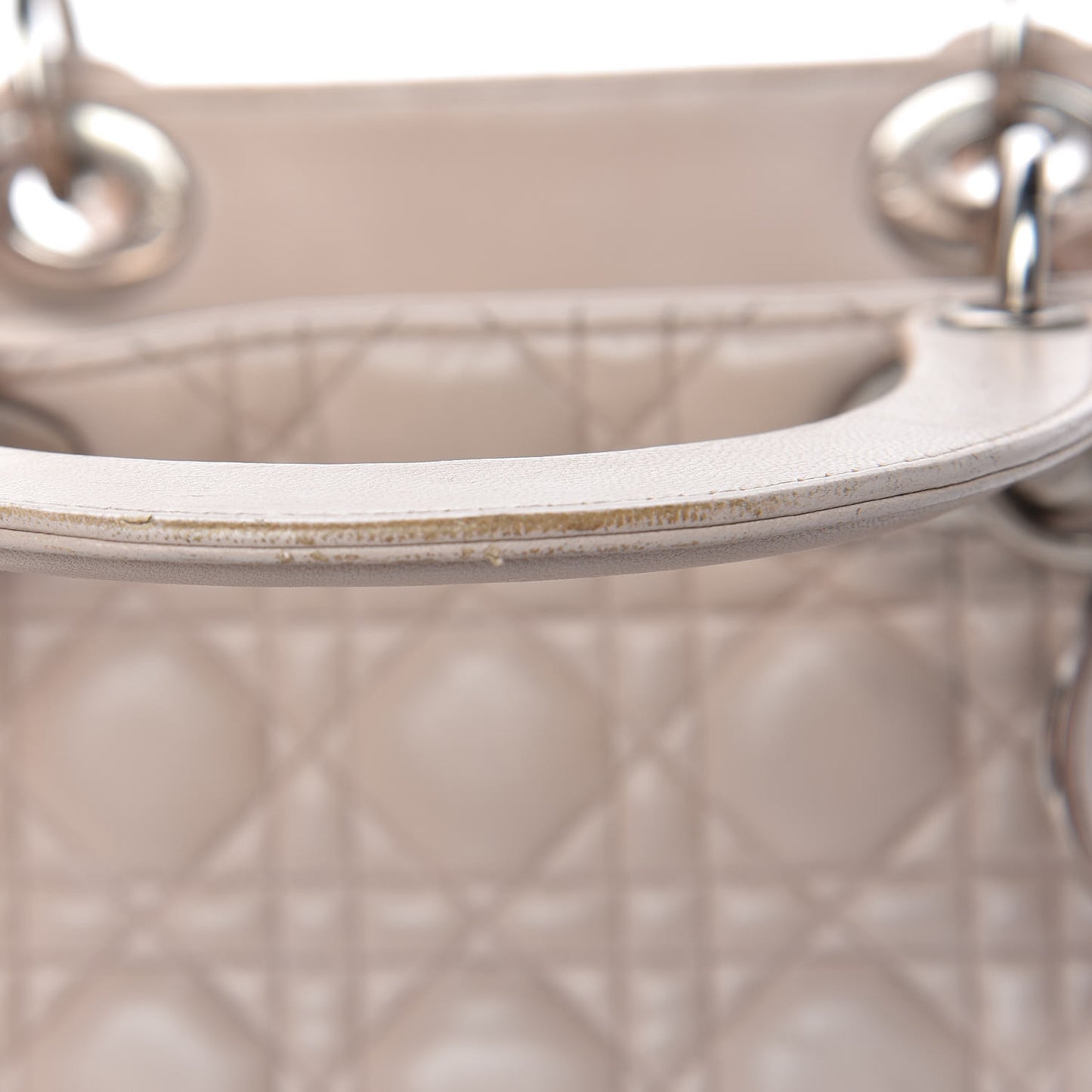 Lambskin Cannage Medium Lady Dior Light Pink