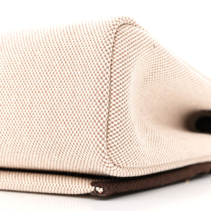 Hermes Military Toile Vache Hunter Herbag Zip Retourne 20 Ecru Beige Ebene 10 of 11