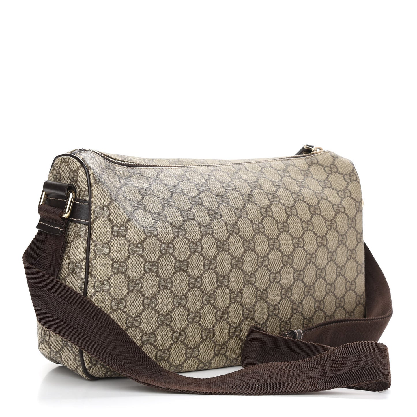 GG Plus Monogram Front Pocket Messenger Dark Brown