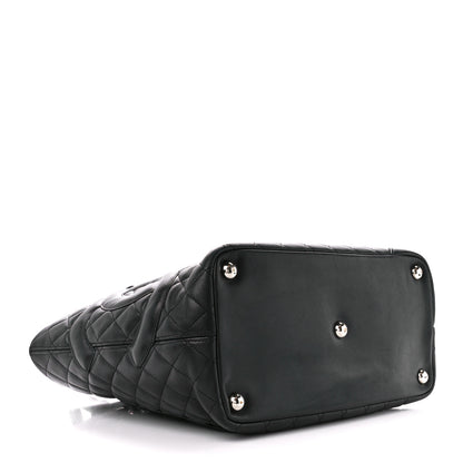Chanel Calfskin Quilted Large Cambon Tote Black 4 of 9