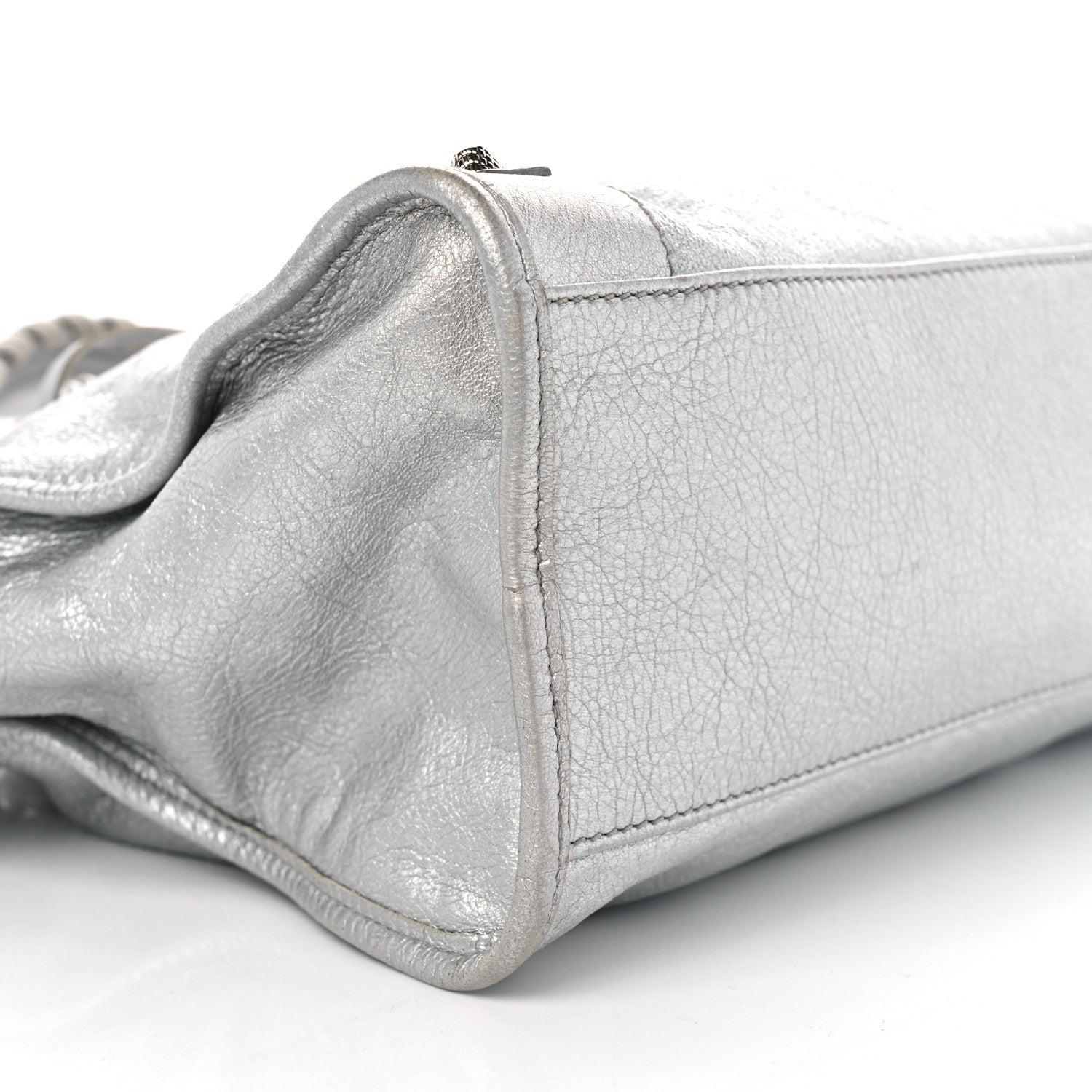 Balenciaga Metallic Agneau Giant 12 Silver Hardware City Gris Aluminum 10 of 11