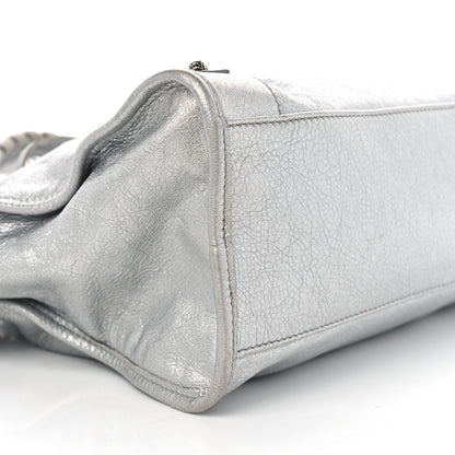 Balenciaga Metallic Agneau Giant 12 Silver Hardware City Gris Aluminum 10 of 11