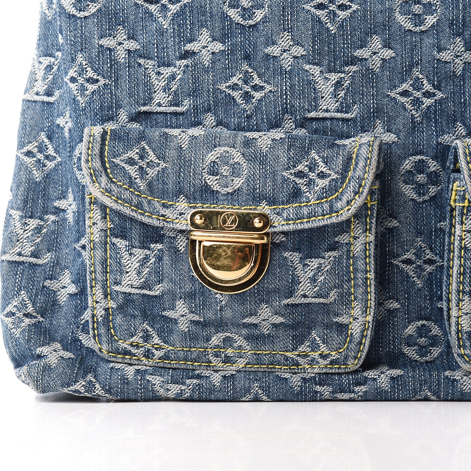 Louis Vuitton Denim Baggy GM Blue 9 of 9