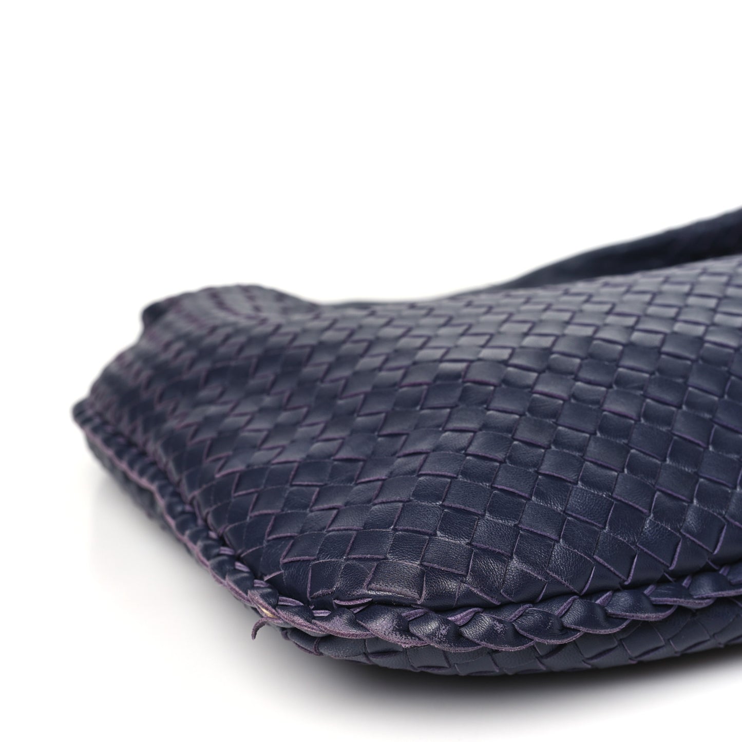 Nappa Intrecciato Large Veneta Hobo Aubergine