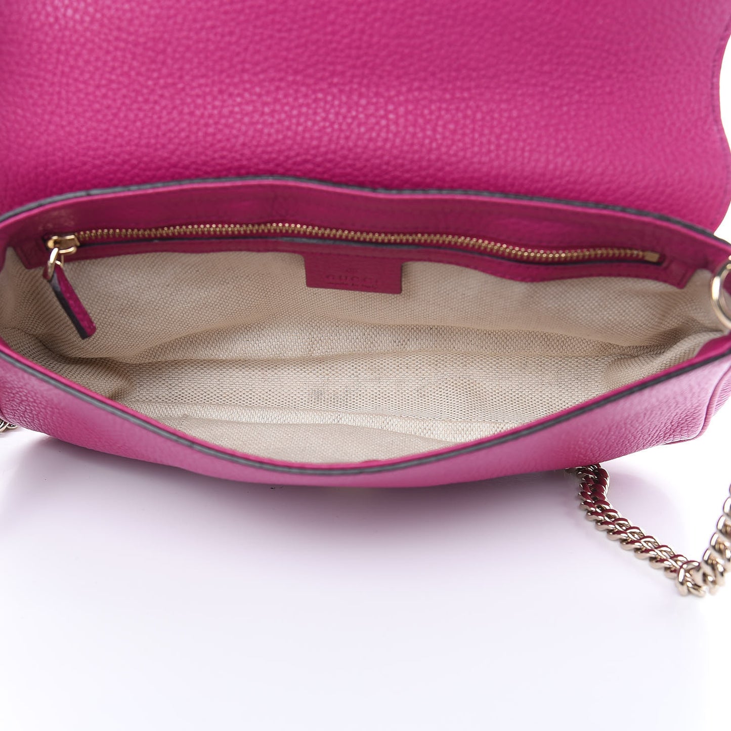 Cellarius Calfskin Medium Soho Flap Crossbody Bright Bouganville