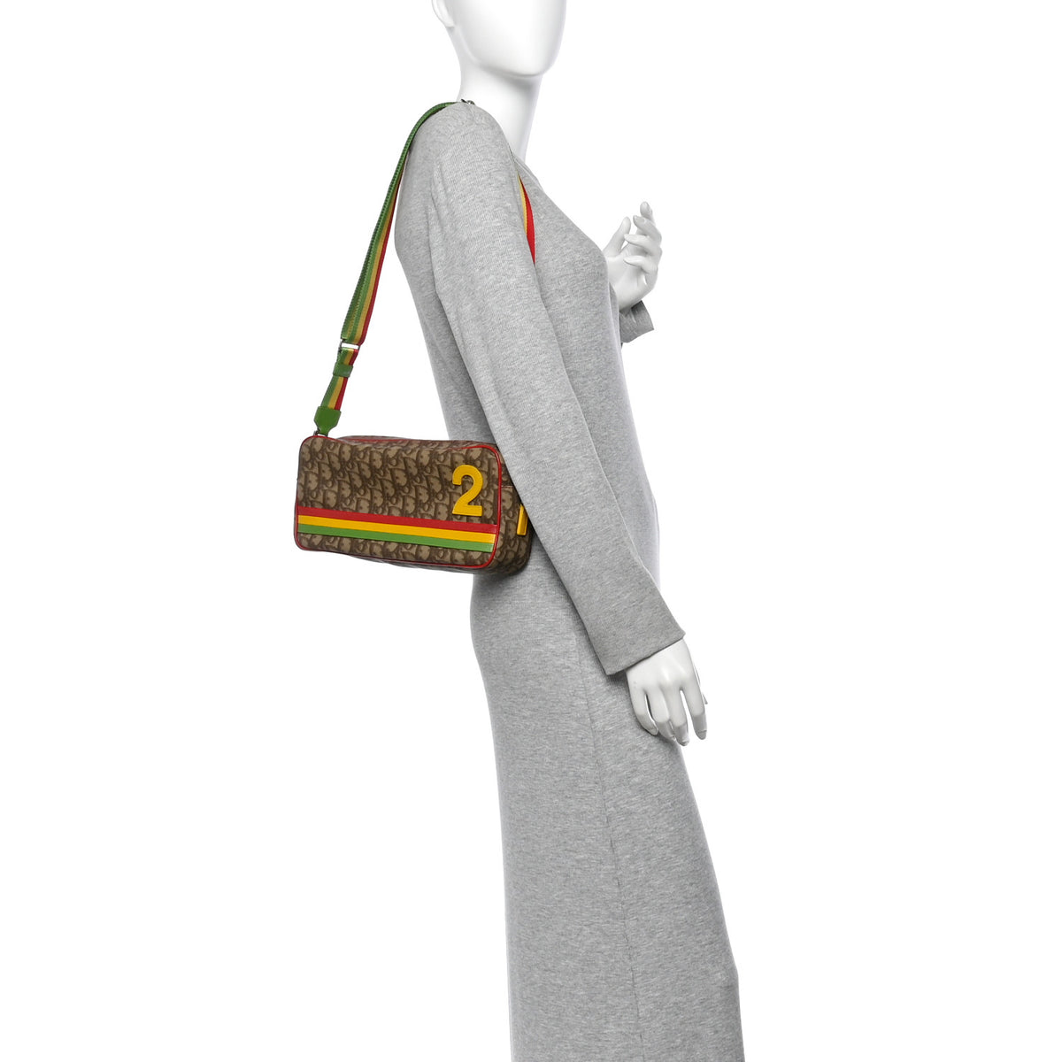 Monogram Rasta Messenger Bag Beige