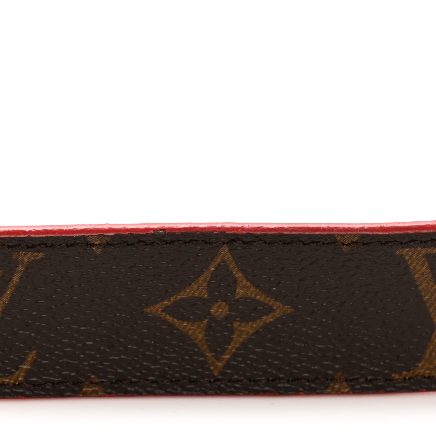 Louis Vuitton Calfskin Monogram 30mm LV Initiales Reversible Belt 75 30 Red 8 of 8