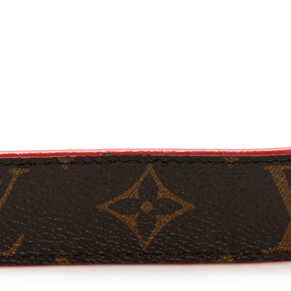 Louis Vuitton Calfskin Monogram 30mm LV Initiales Reversible Belt 75 30 Red 8 of 8