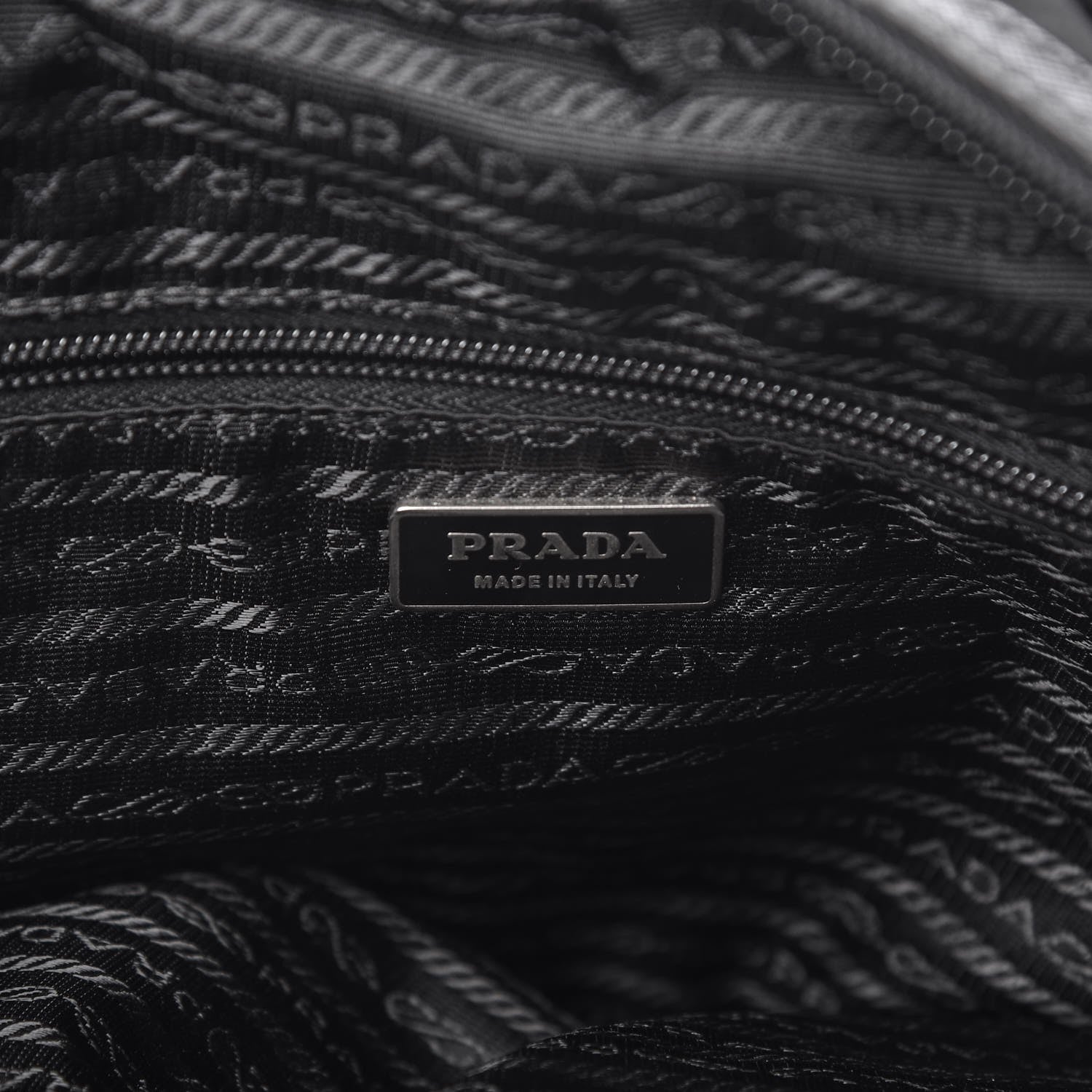 Prada Tessuto Nylon Saffiano Duffel Bag Black 6 of 8