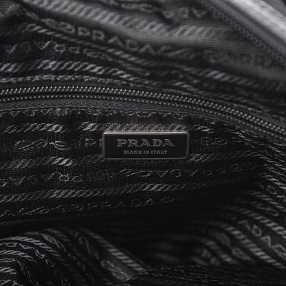 Prada Tessuto Nylon Saffiano Duffel Bag Black 6 of 8