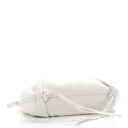 Bottega Veneta Nylon Jacquard Small The Point Triangle Bag Chalk 4 of 11