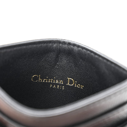 Christian Dior Supple Calfskin Cannage Caro Five-Slot Card Holder Black 6 of 9