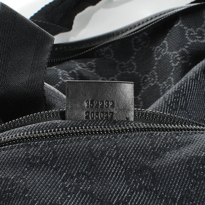 Gucci Denim Monogram Large Collapsible Travel Tote Black 7 of 7