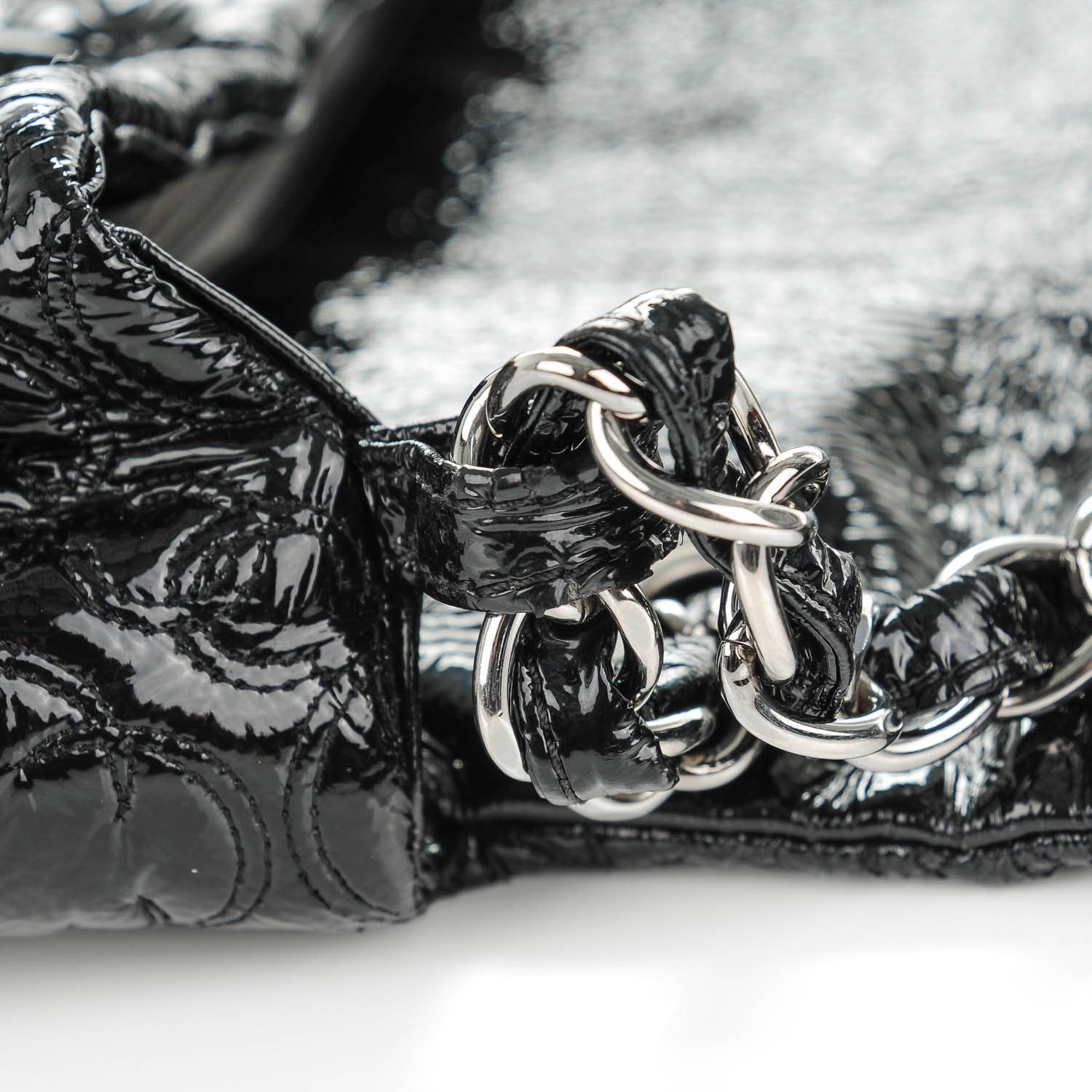 Chanel Vinyl Rock In Moscow Single Flap Black 8 of 9
