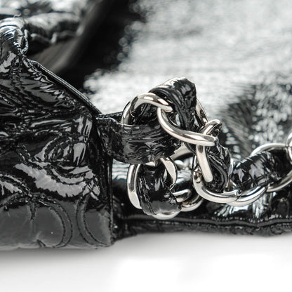 Chanel Vinyl Rock In Moscow Single Flap Black 8 of 9