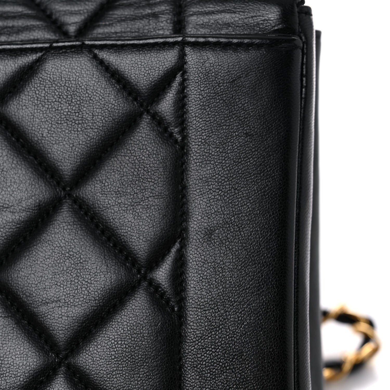 Chanel Lambskin Quilted Medium Single Flap Black 9 of 22