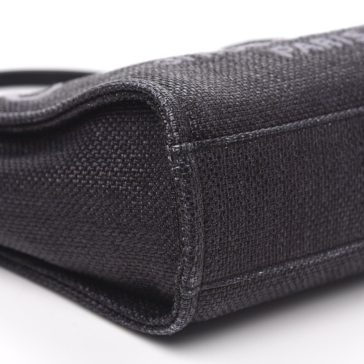 Chanel Woven Straw Raffia Mini Deauville Tote Black 9 of 12