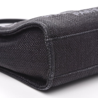 Chanel Woven Straw Raffia Mini Deauville Tote Black 9 of 12