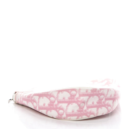 Christian Dior Monogram Mini Saddle Pochette Pink 4 of 13