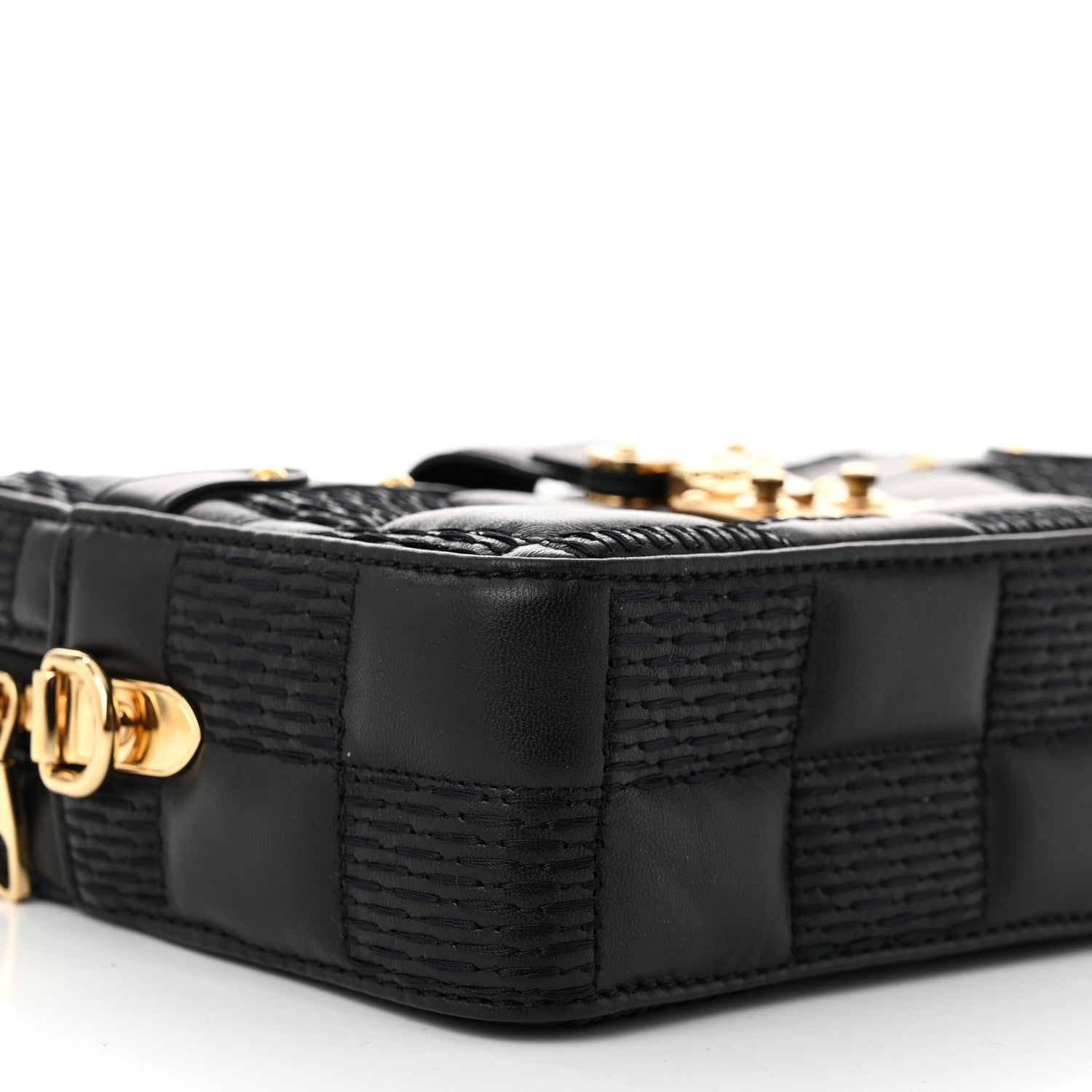 Louis Vuitton Lambskin Damier Quilt Troca PM Black 8 of 10