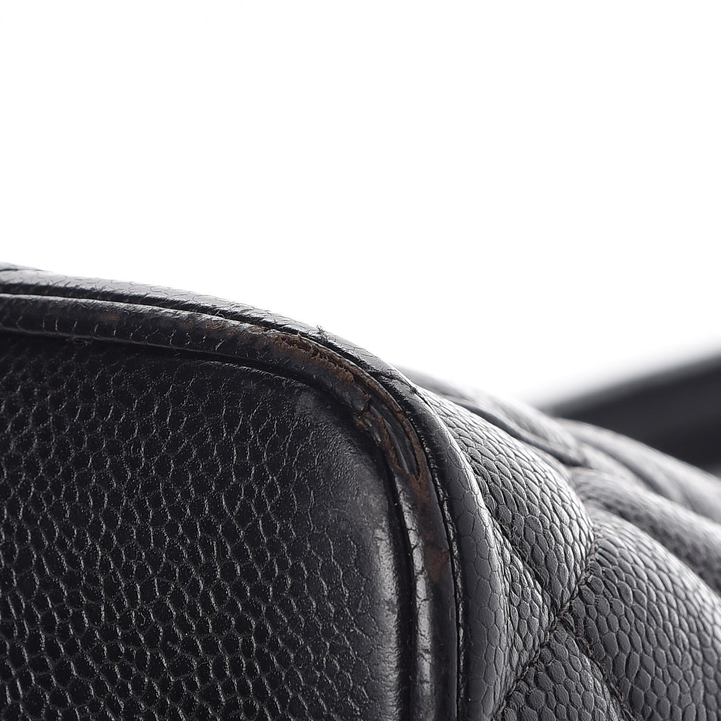 Caviar Quilted Medallion Tote Black
