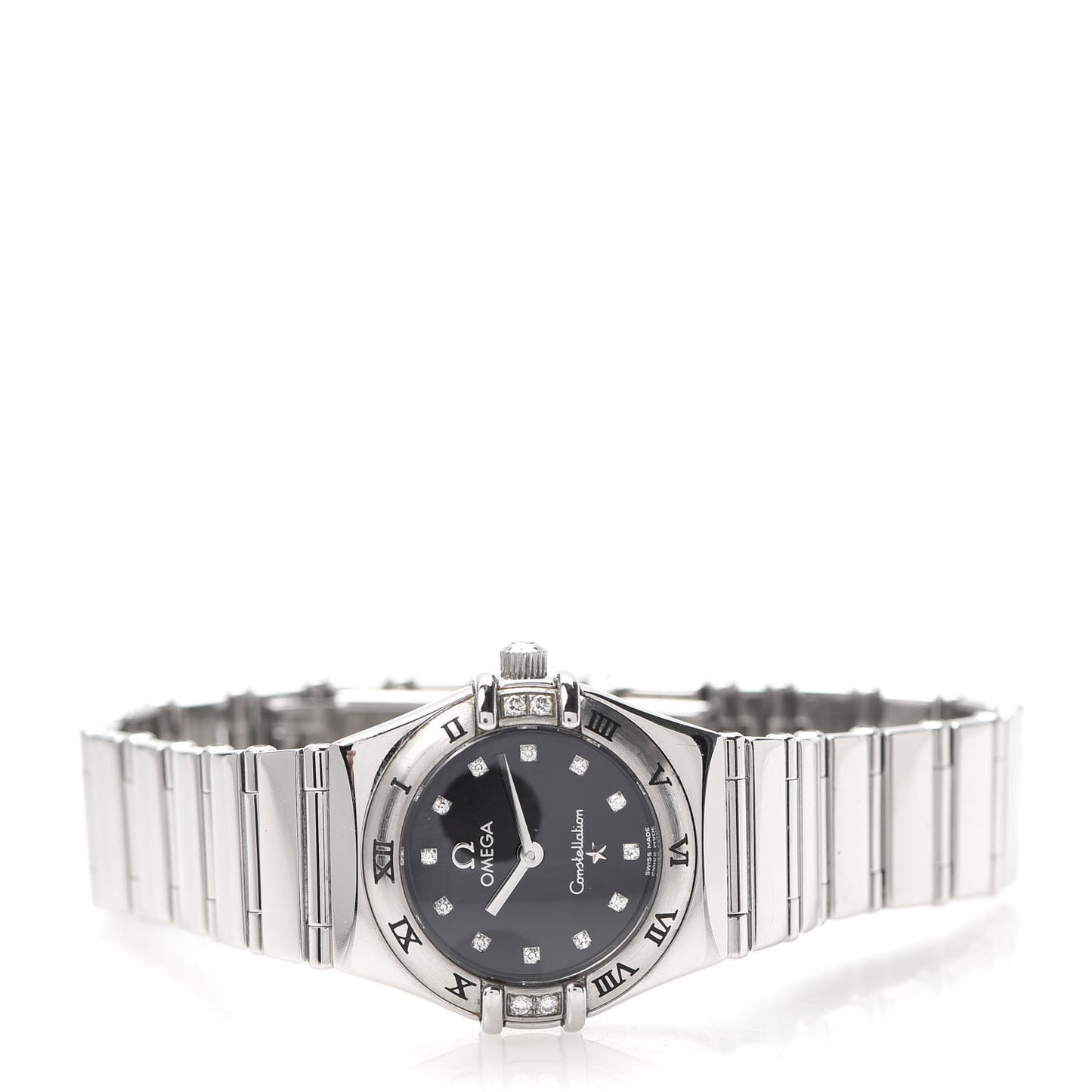 Stainless Steel Diamond 22mm Constellation My Choice Quartz Watch Black 1566.56.00