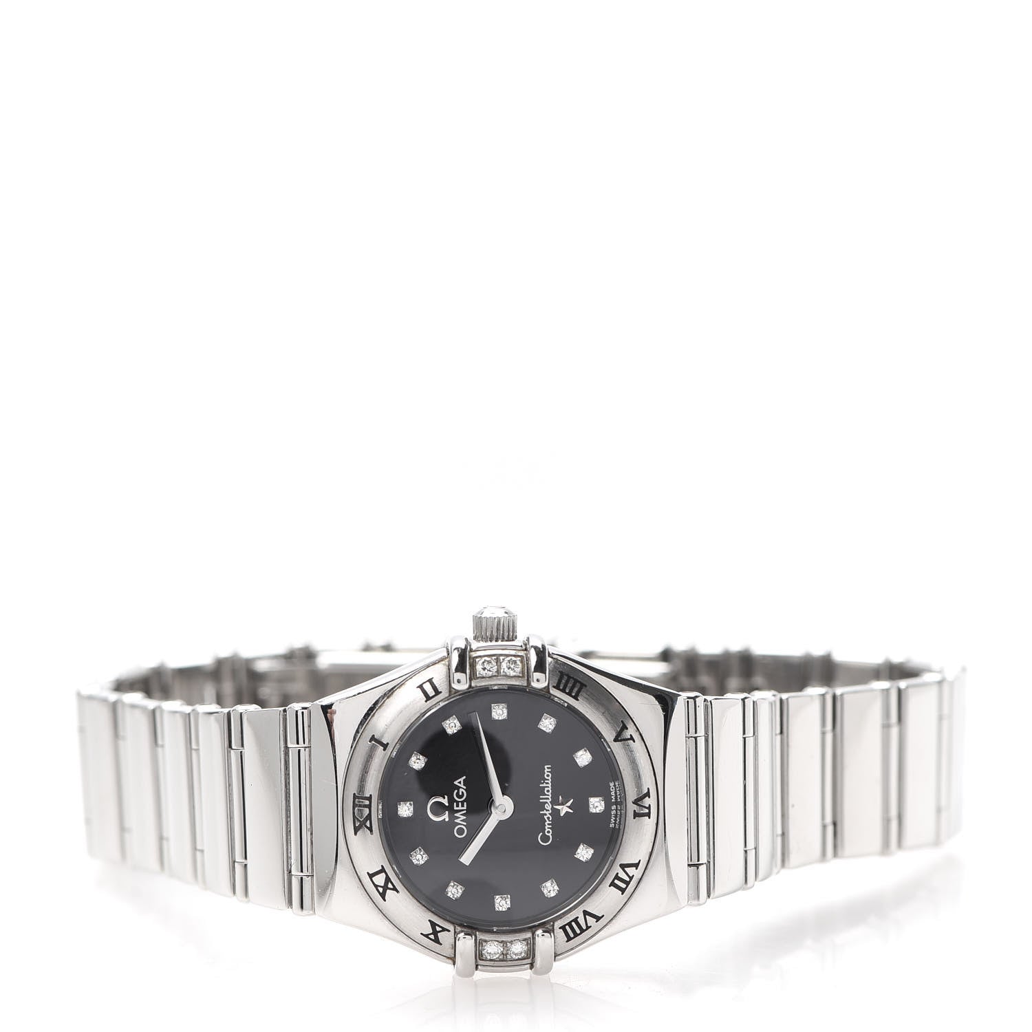 Omega Stainless Steel Diamond 22mm Constellation My Choice Quartz Watch Black 1566.56.00 2 of 6