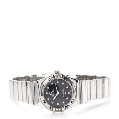 Omega Stainless Steel Diamond 22mm Constellation My Choice Quartz Watch Black 1566.56.00 2 of 6