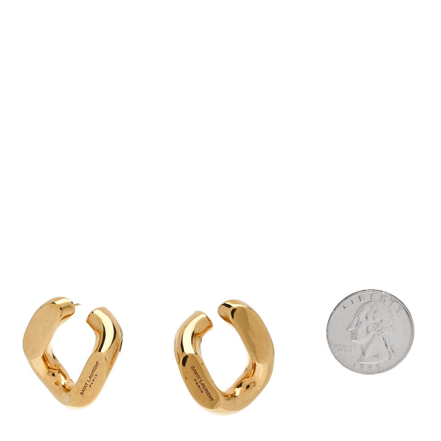 Chain Link Earrings Gold