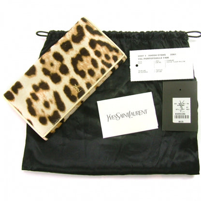 Saint Laurent Pony Hair Leopard Wallet 4 of 11