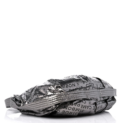 Chanel Metallic Coated Canvas Unlimited Ligne Shoulder Bag Silver 4 of 10