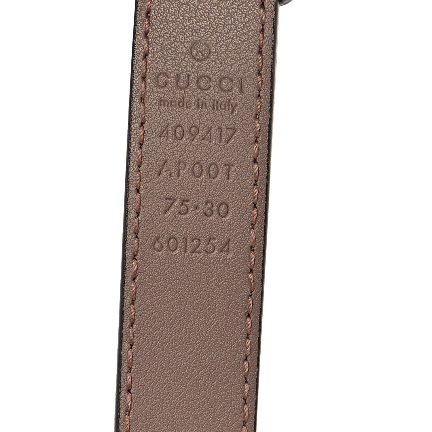 Gucci Calfskin Double G 20mm Belt 75 30 Porcelain Rose 3 of 5