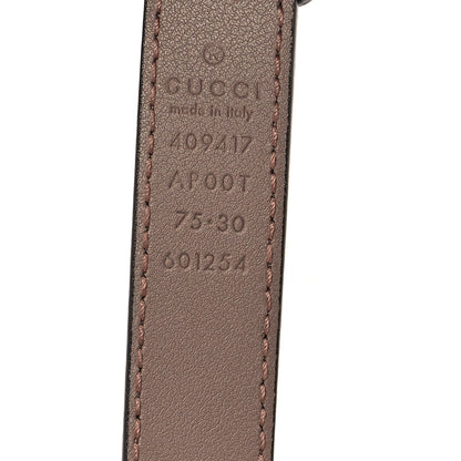 Gucci Calfskin Double G 20mm Belt 75 30 Porcelain Rose 3 of 5