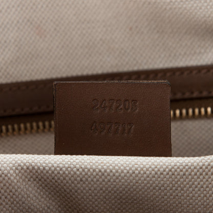 Gucci Nubuck Vintage Web Medium Boston Beige 7 of 7