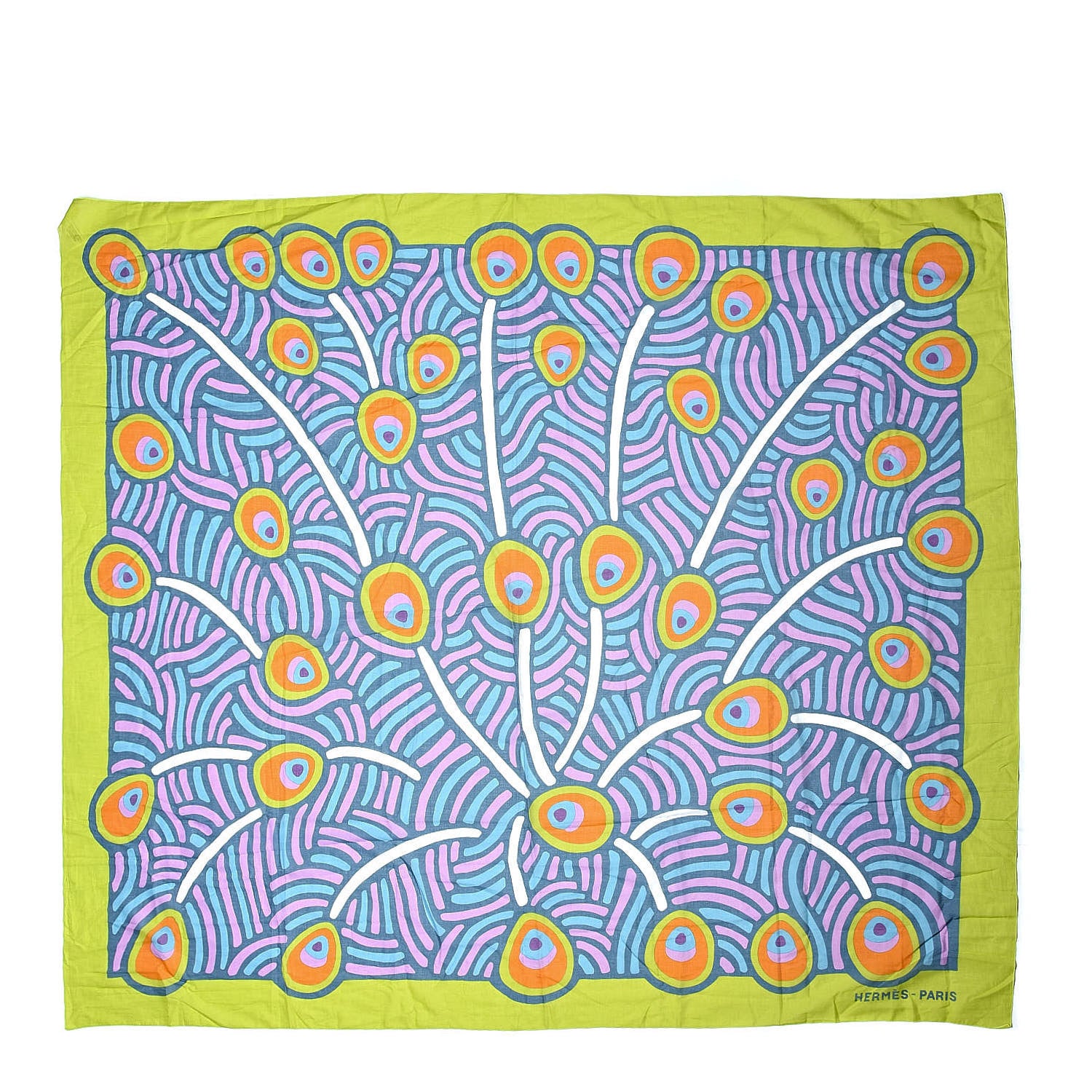 Hermes Printed Cotton Beach Pareo 1 of 3