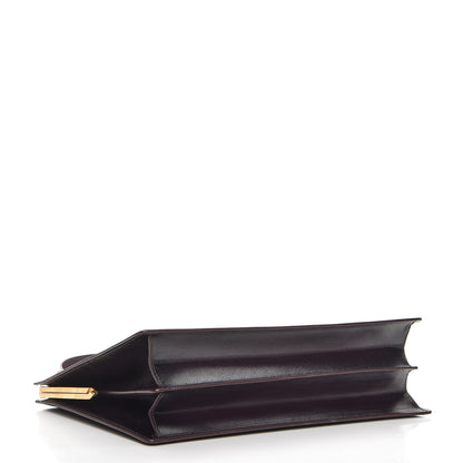 Celine Patina Box Calfskin Medium Clasp Bag Velvet 4 of 7
