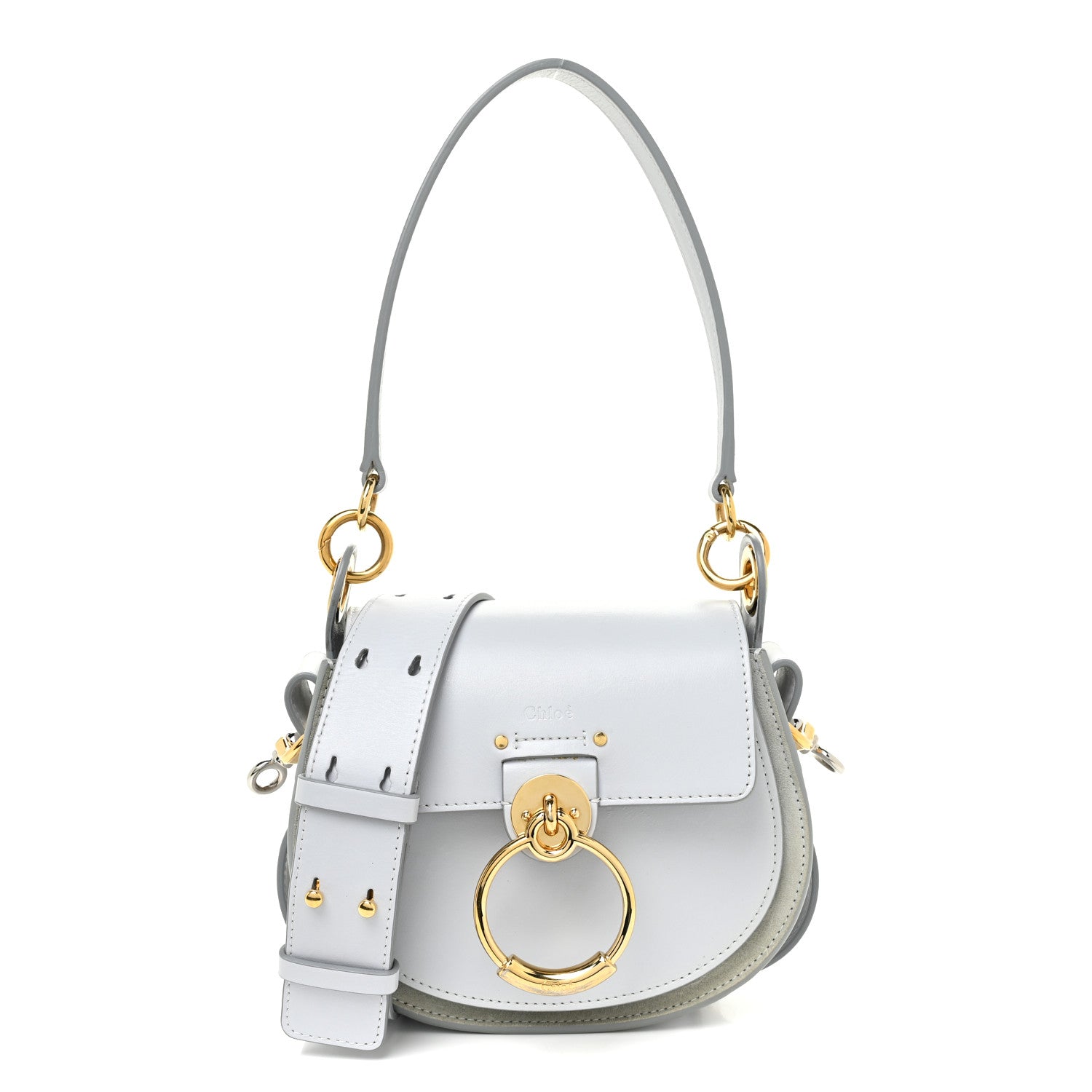 Chloe Calfskin Small Tess Bag Light Cloud 1 of 15